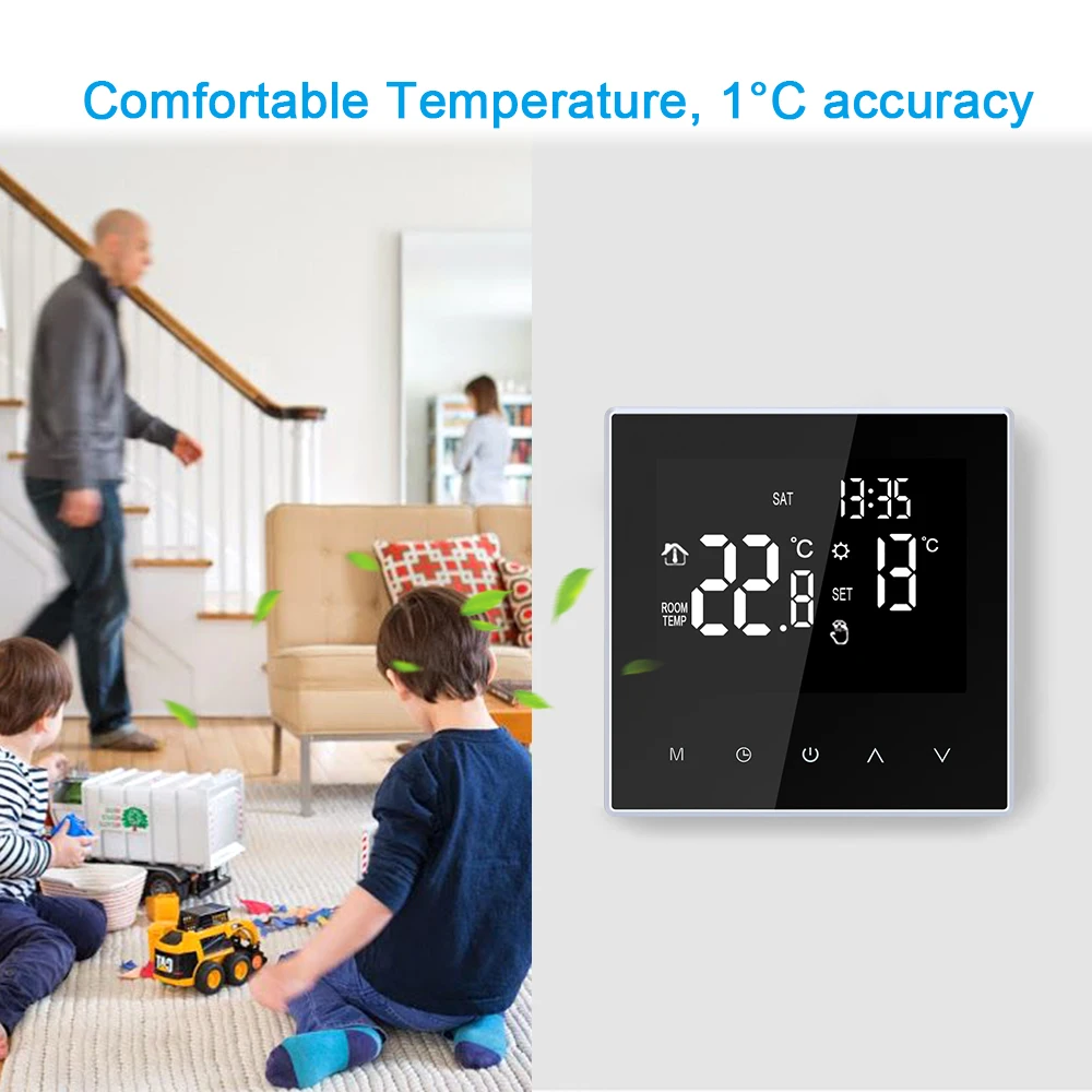 

New WiFi Thermostat Digital Temperature Controller Weekly Circulation Programmable Electric Underfloor Heating Smart Thermostat