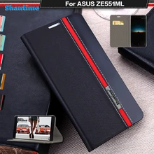 Чехол-книжка для Asus Zenfone 2 ZE551ML, роскошный чехол-книжка из искусственной кожи для Asus Zenfone 2 ZE551KL 5,", Мягкая силиконовая задняя крышка