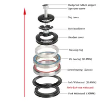 Bolany велосипедная гарнитура 42*52 мм коническая прямая вилка встроенный угловой контактный подшипник