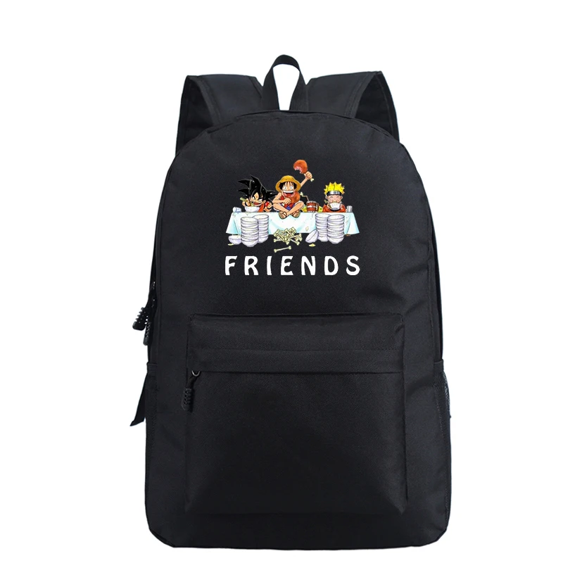 Mochila Friends Наруто рюкзак аниме школьные сумки для девочек-подростков женский рюкзак для ноутбука дорожные сумки розовый рюкзак - Цвет: 808-JX-Naruto 3