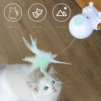 

Electronic Motion Cat Toy Cat Teaser Toy Lifting Ball Electric Flutter Rotating Interactive Puzzle Smart Pet Cat Ball Toy 5