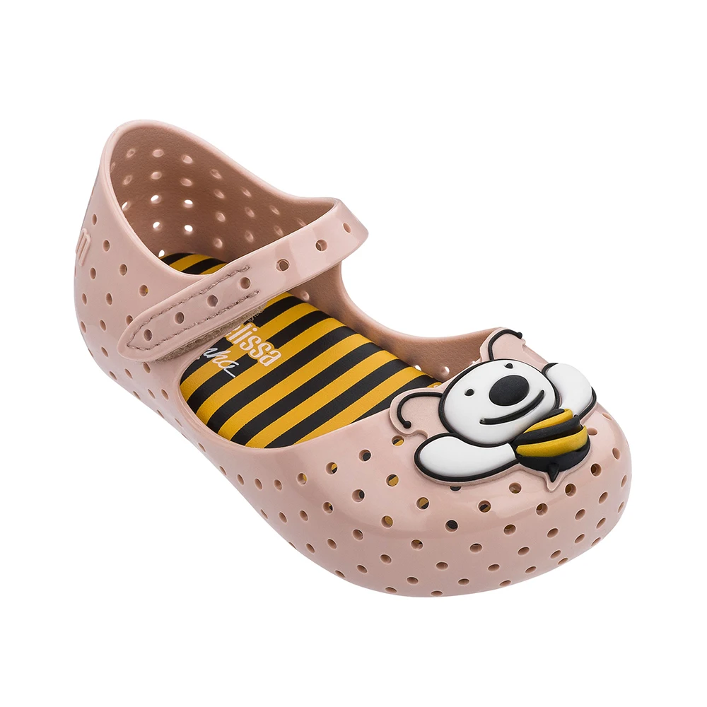Pink Г., новые мини-сандалии Melissa из прозрачного пластика сандалии для девочек с мультяшным принтом дышащая обувь для девочек обувь melissa 13,8-18,8 см - Цвет: Pink