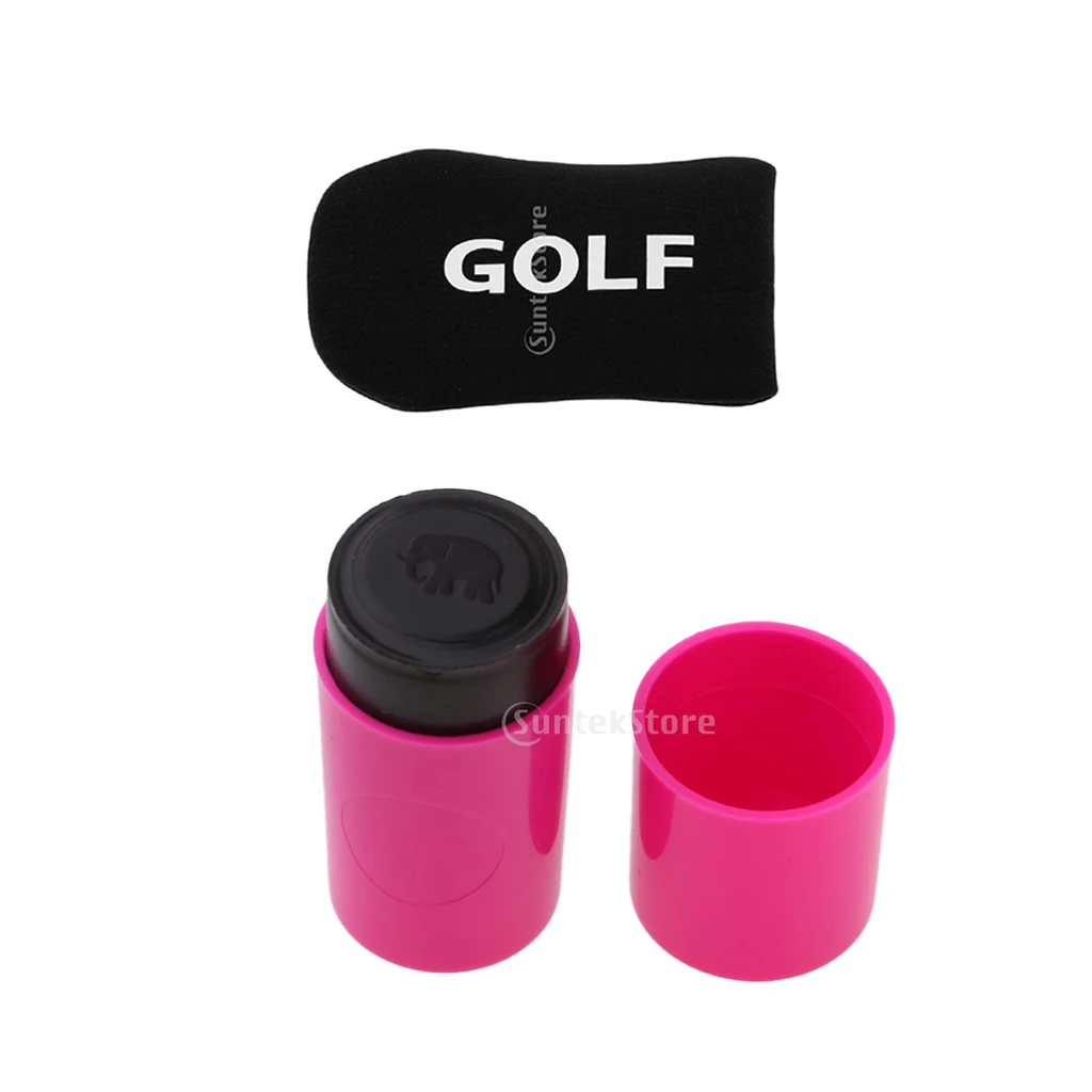 1 Piece Golf Ball Stamp Stamper Marker Elephant Shape for Golf Ball Decor. +1x Golf Mallet Head Cover Putter Cover