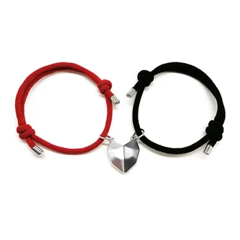Couple Bracelets Magnetic with Necklace 
