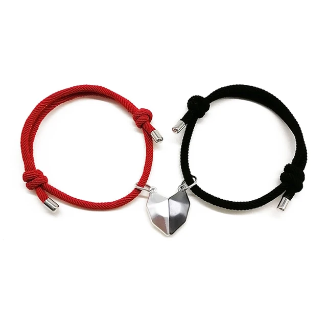 Magnetic-Heart-Couple-Bracelet