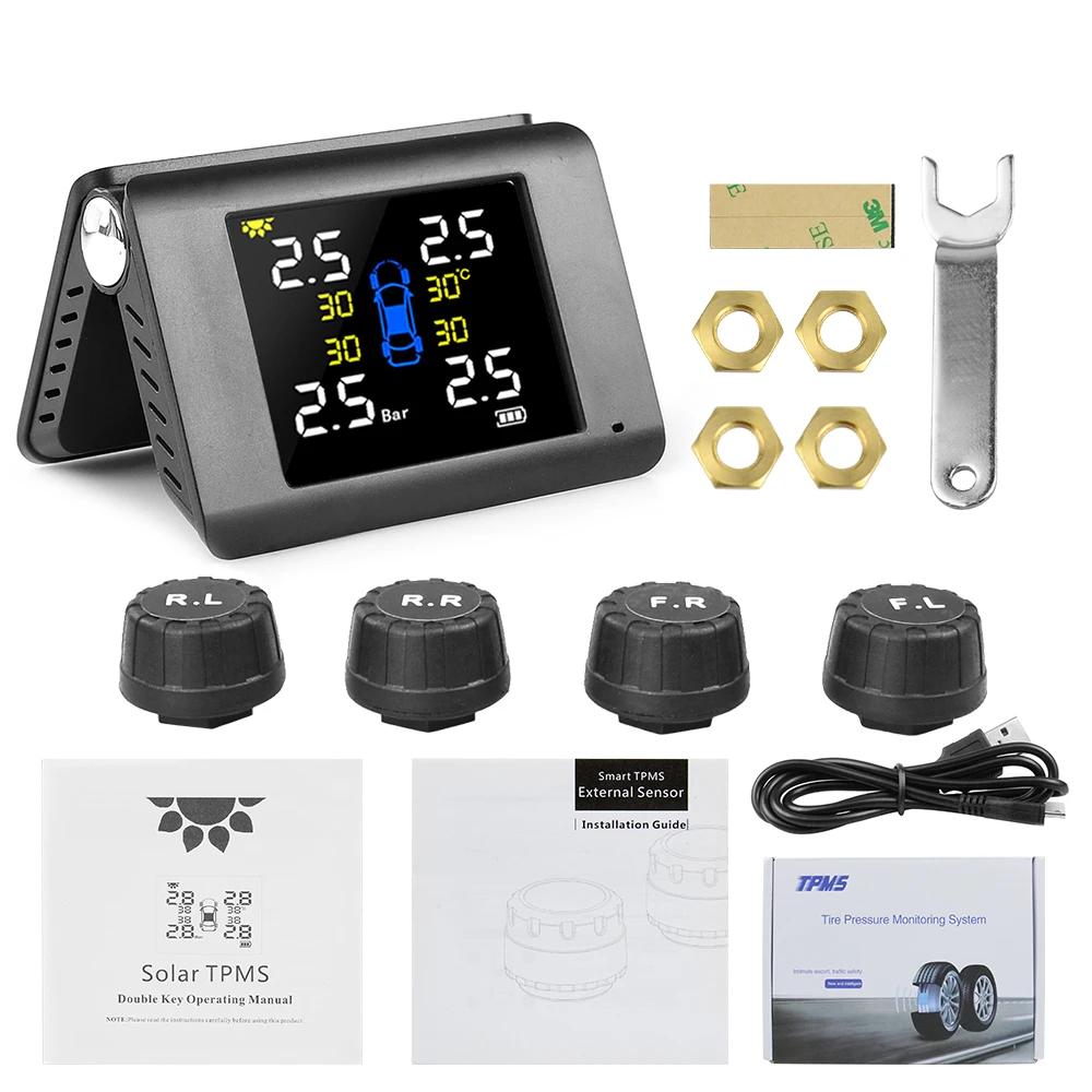 2020 TPMS ¾   LED ÷ 4  Ǵ ܺ   ڵ Ÿ̾ з ͸  ý