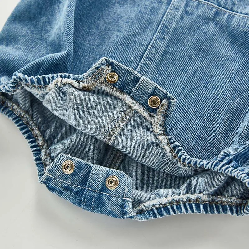 Baby Boys Girls Clothing Sleeveless Denim Bodysuits Jumpsuit Autumn Denim Overalls