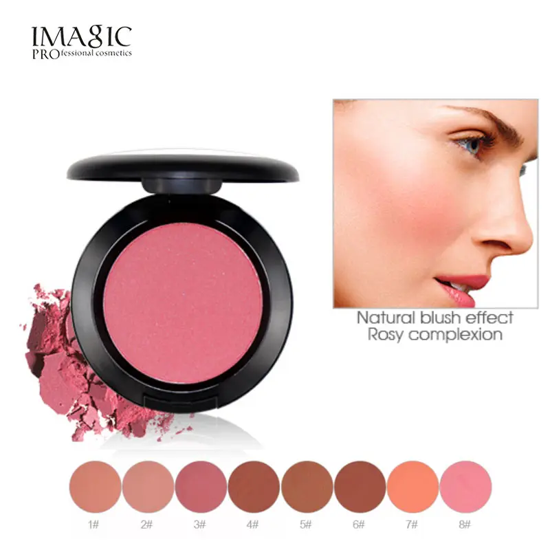 

IMAGIC 8 Color Professional Blusher Natural Face Pressed Makeup Palette Blusher Waterproof Long-lasting Nature Finish Beauty
