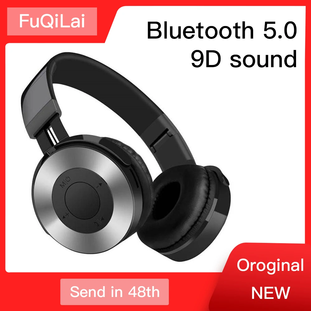 Bluetooth Earphones With Microphone New Bluetooth Headphones Wireless 5 0 Auriculares Bluetooth 3D Stereo TF Card Headset
