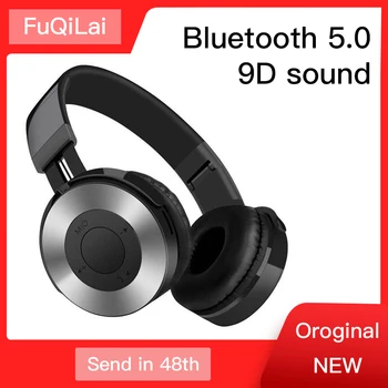

Bluetooth headphone sport headset gaming bass Support TF card for xiaomi computer Wireless stereo headphones with mic