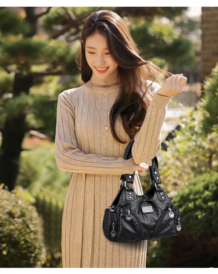 2021 Vintage Women Bags Designer Handbags Women Shoulder Bags Female Top-handle Bags Fashion Crossbody Purses for Women