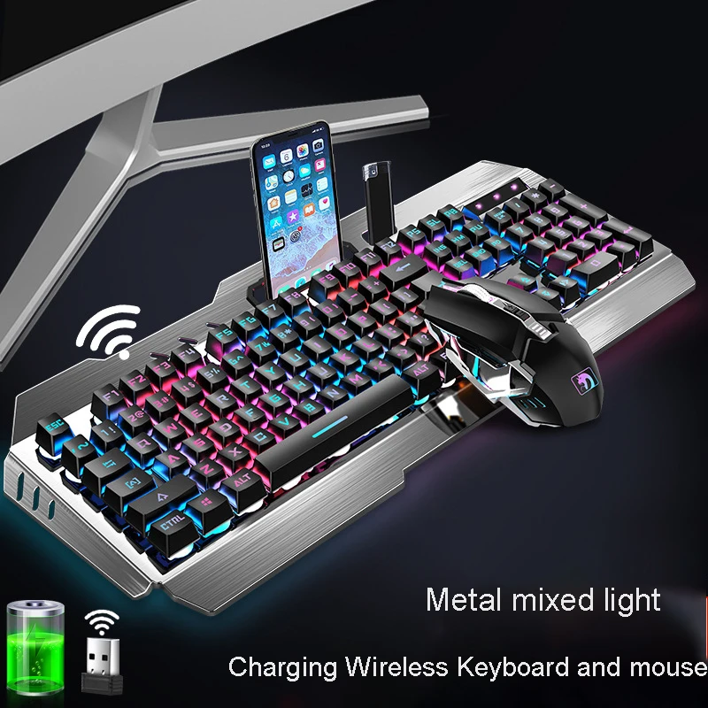  chargeable Wireless bluetooth Mechanical Keyboard Switch Gaming Keyboard Detachable Cable WCG Gamin