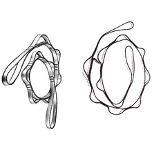 2 шт. защитные ромашки, крепкий ремень для скалолазания, регулируемый нейлоновый ремешок, качающиеся гамаки для йоги, подвеска, 23 кН, 43 дюйма