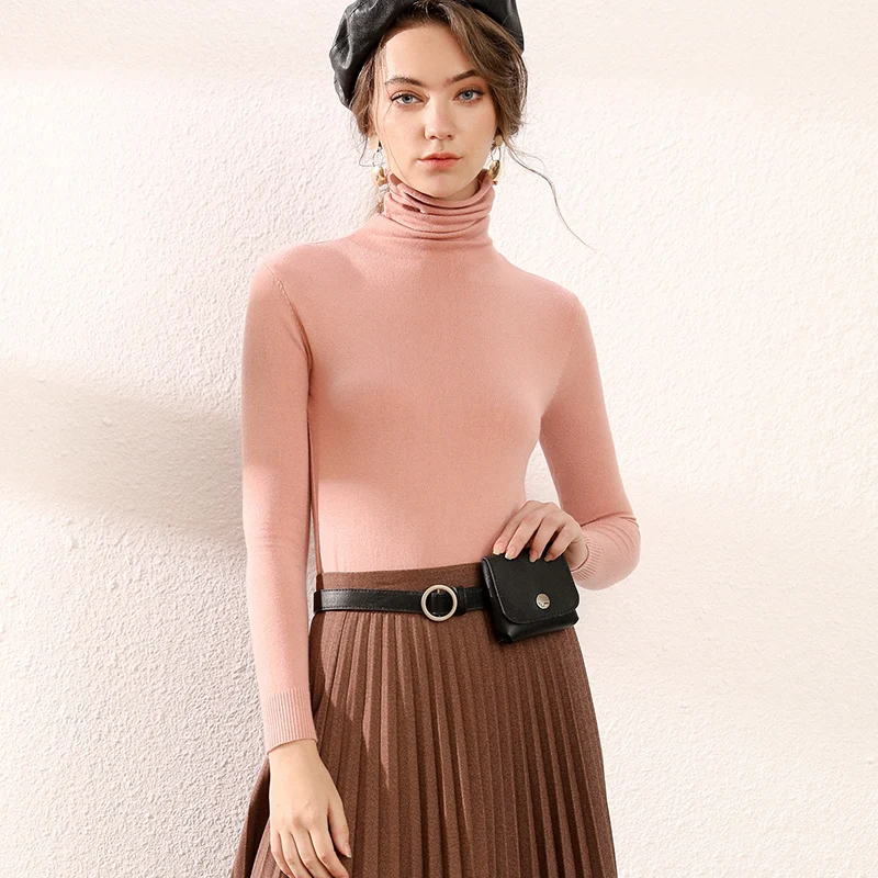 

Sweater Women Autumn Winter Cashmere Knitted Soft Turtleneck Sweaters And Pullovers For Women Warm Jumper Female Brand Tops