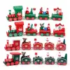 Wooden Christmas Train Ornament Christmas Decoration For Home Santa Claus Gift Toys Crafts Table Deco Navidad Xmas 2022 New Year ► Photo 2/6