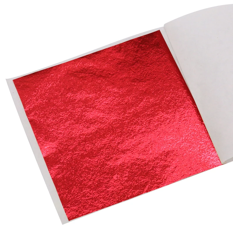100 Sheets 8*8.5cm Foil Leaf 13*13.5cm Foil Leaf Gilding Glue Colorful Sheets Paste Furniture Lines