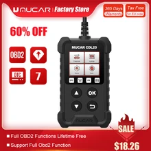 

MUCAR CDL20 OBD2 Scanner Professional Engine System Diagnostic Tool Lifetime Free Automotive DTC Lookup Code Reader PK Thinkdiag