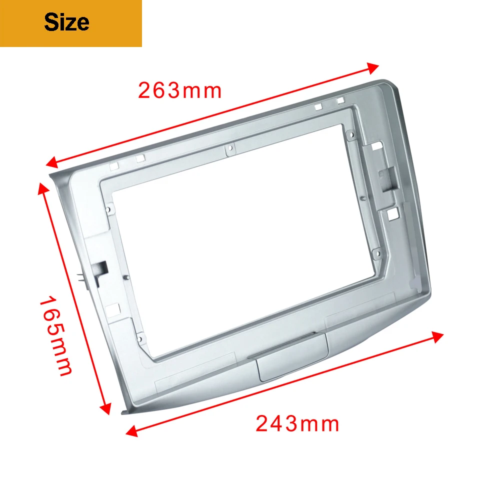Garosa Cadre Stéréo De Tableau De Bord 2Din Voiture DVD Audio Fascia
