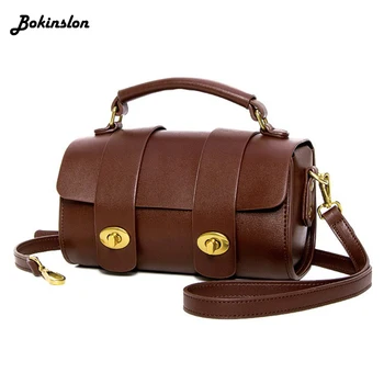 

Bokinslon Bokinslon Fashion Portable Small Square Bag Shoulder Woman Casual Stone Pattern Simple Messenger Bag Female