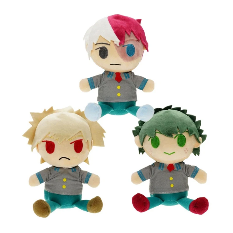My Hero Academy, плюшевая кукла, игрушка Q Edition, 17 см, мягкие куклы Izuku Midoriya Katsuki Bakugou Shouto Todoroki, игрушка