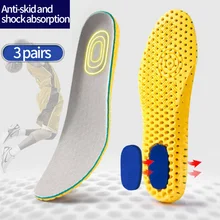 3Pair Orthopedic Insoles For Shoes Semelle gel silicone Shoe Insole For Man Women Memory foam Arch support Shoe sole