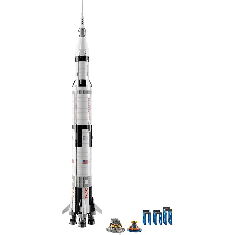 37003 Аполлон Сатурн V космическая ракета США Модель Строительные блоки совместимы 21309 и 37001 Vestas ветряная турбина - Цвет: 37003