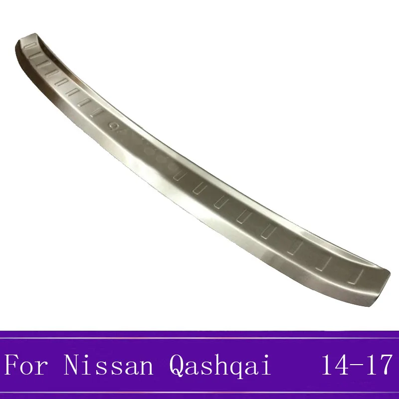 

Fit For Nissan Qashqai Rear Bumper Protector Step Panel Boot Cover Sill Plate Trunk Trim Car Accessories 2014 2015-2017 fast shi