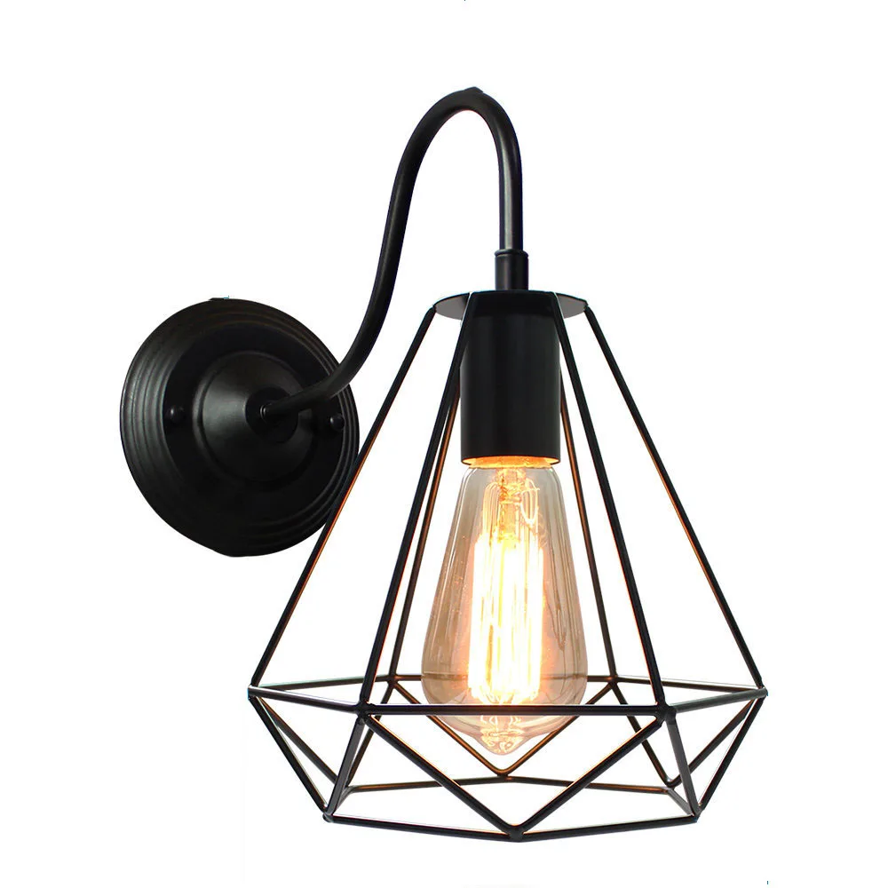 

Retro wall lamp creative simple personality bedside lamp modern living room bedroom industrial wind hotel led wall lamp