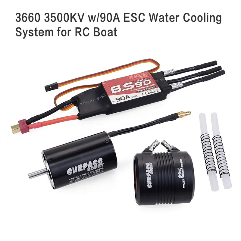 Бесщеточный двигатель SURPASS HOBBY 3660 3670 3500KV 2650KV w/90A водонепроницаемая куртка ESC 36-S с