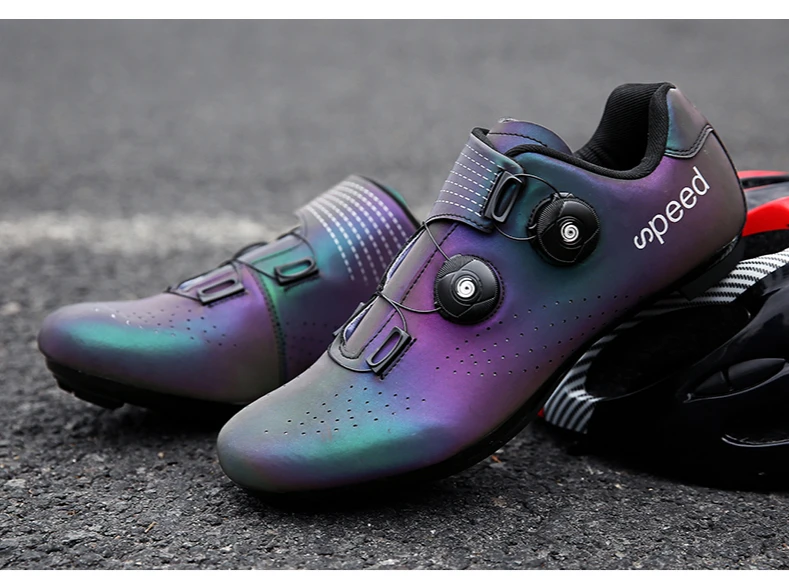 FAD SPEED road cycling shoes men's road bike shoes ultralight bicycle sports shoes self-locking professional breathable Luminous