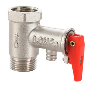 

Check Non Return Quick Install Practical Pressure Relief Tube Connector Brass G1/2in Universal 0.9MPa Water Heater One Way