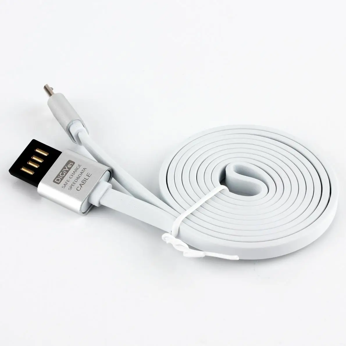 DiGiYes USB кабель двусторонний Реверсивный USB 2,0 плоский без запутывания Синхронизация и быстрая зарядка шнур для устройств с микро интерфейсом