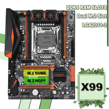 

HUANANZHI X99-AD4 LGA2011-3 Motherboard with DUAL M.2 NVMe NGFF SSD Slot 4 DDR4 DIMM Buy Computer Hardware 2 Years Warranty