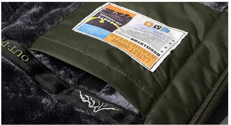 Plus Size 8XL 9XL Winter Fleece Military Down Jacket Coat Men Windproof Waterproof Outwear Down Parkas Windbreaker Army Raincoat