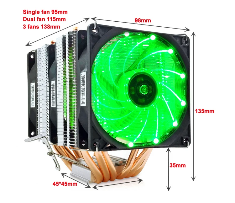 CPU para Intel, AMD, Snowman X6, 6