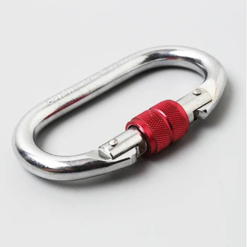 

RHigh Quality Stainless Steel O-shaped Safety Buckle Lightweight Anti-skid Climbing Survival Security Locking Carabiner Buckle