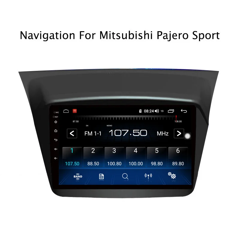Discount Ectwodvd 9inch Andriod 8.1 Car DVD GPS For Mitsubishi Pajero Sport 2013-2017 4G RAM 64G ROM CarPlay DSP 4G LTE with WIFI 9