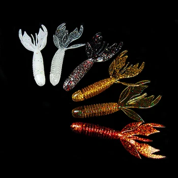 BIG PROMO ❤️ WALK FISH 6PCS/Lot Fishing Lures Soft Lure Pesca Silicone Bait 70mm/2.2g Crazy Flapper Carp Wobblers For Fishing Tackles - discount item 24% OFF Sports & Entertainment