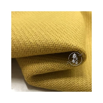 

Free ship 90% wool tweed fabric ginger herringbone weaved 59" width by meter