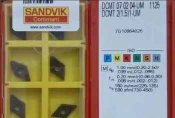 

10PCS CARBIDE INSERT DCMT 070204-UM 1125