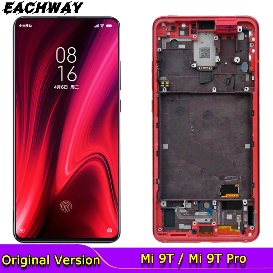 TFT дисплей 6 3 &quotдля Xiaomi Mi9T MI 9T Pro ЖК дигитайзер сенсорного экрана без отпечатков