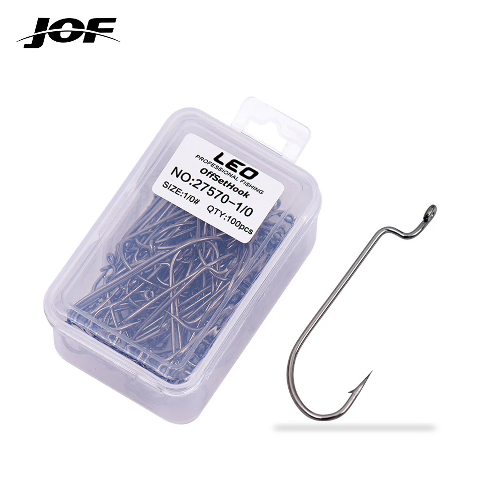 

JOF 100pcs/lot Fishing Soft Worm Hooks High Carbon Steel Wide Super Lock Fishhooks Lure Softjerk Hooks 1.0#-4.0# Fishing Tackle