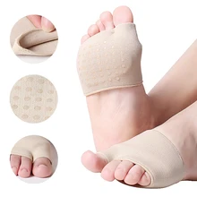 

Unisex Forefoot Socks Foot Care Products Toe Separator Straighteners Thumb Orthosis Pain Relief Feet Care Protector Half Insole