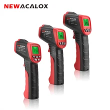 NEWACALOX инфракрасный ЖК-дисплей цифровой термометр бесконтактный температурный тест er промышленный ИК лазерный точечный пистолет Temp тест-инструмент
