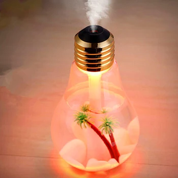 

400ML Bulb Essential Oil Diffuser Ultrasonic LED USB Port Plant Tree 3 Colors For Option Aroma Diffuser Difusores Humidifier Usb