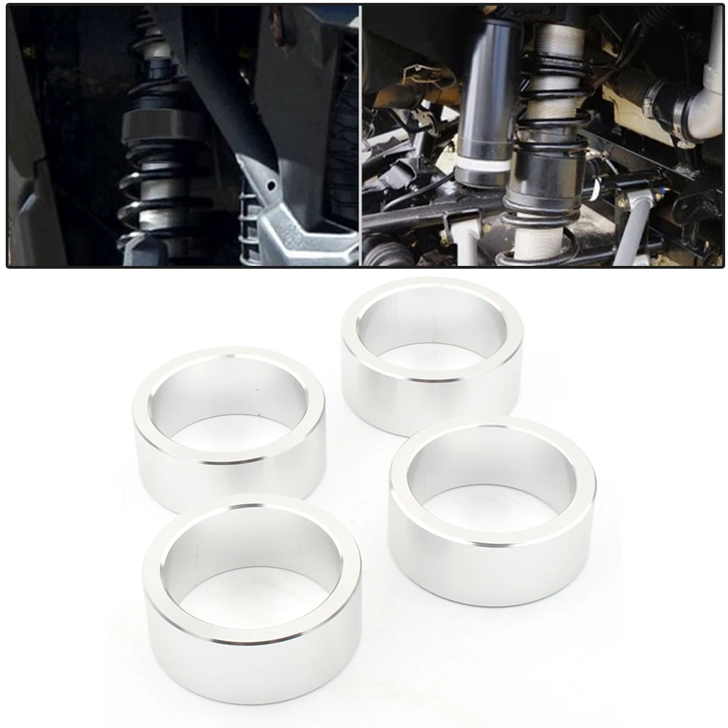 4 Pack 2.5'' Rise Suspension Lift Spacer Bushing Kit Fit for CAN AM Bombardier Outlander 650 800 ATV Silver