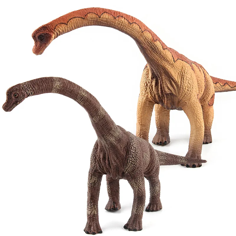 

English Details Dinosaur World Garage Kit Model Toy Brachiosaurus Herbivorous Dinosaur Giraffe