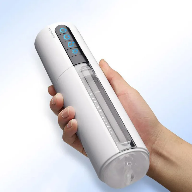  Male Masturbator Portable Soft TPE Automatic Hands Free Piston Vibration Massage Masturbation Cup V