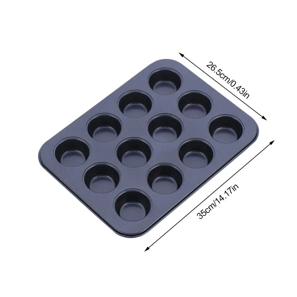 12 чашечная сковорода премиум класса антипригарная кухонная кастрюля для кексов