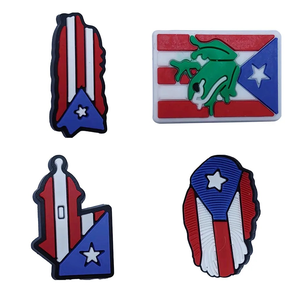 

1 шт. ПВХ красочный Флаг украшения для обуви популярные садовые аксессуары для обуви подходит Croc Jibz очаровательные детские рождественские подарки